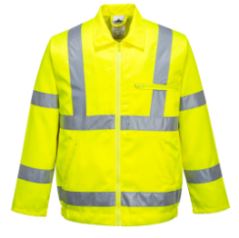 Portwest E040 Poly-Cotton High Visibility Jacket-0