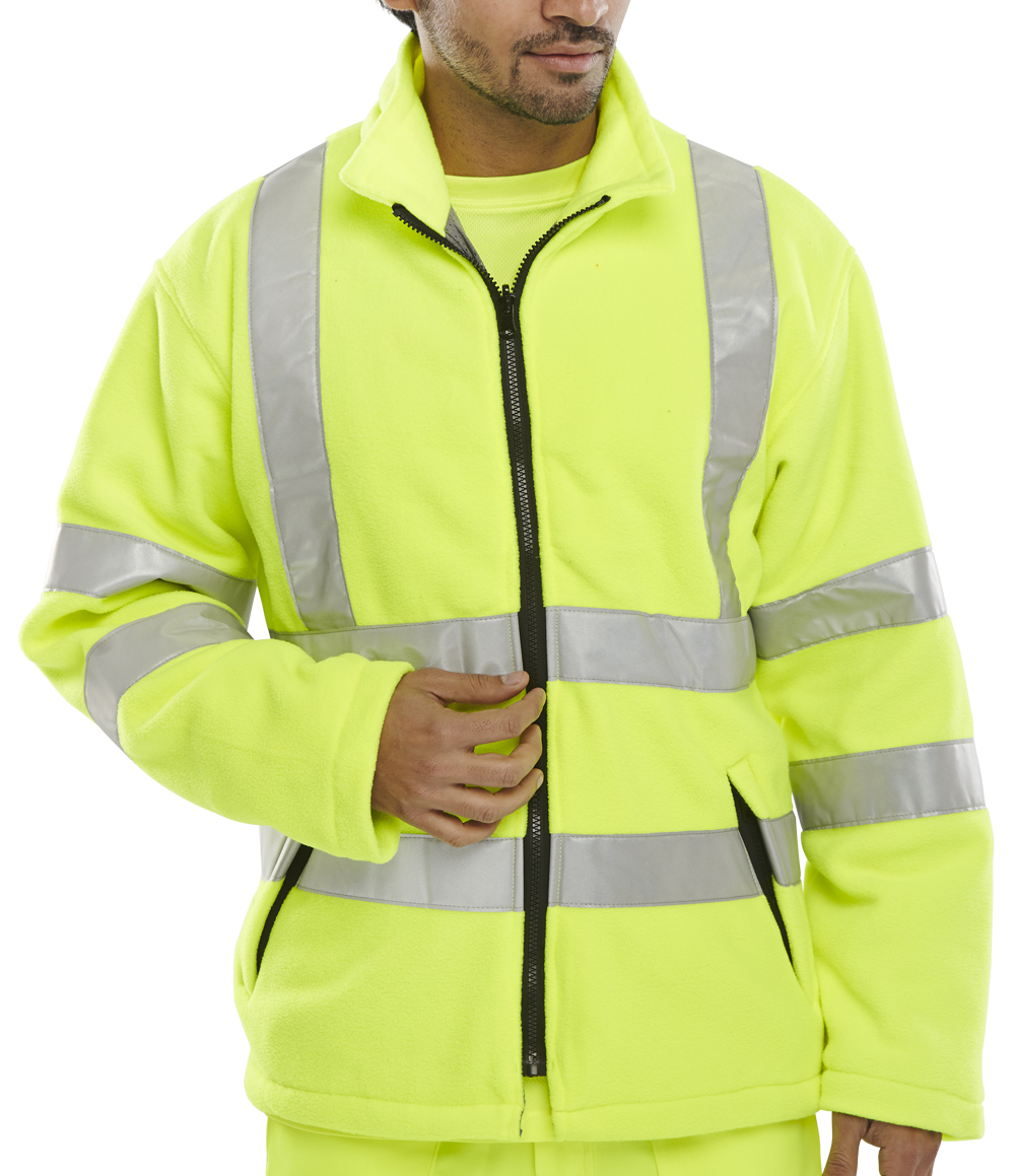 Beeswift CARF Carnoustie High Visibility Fleece Jacket-0