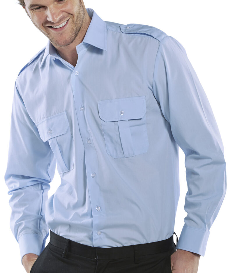 Beeswift Click PSLS Pilot Long Sleeve Shirt-9751