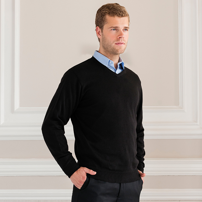 Russell J710M V-Neck Knitted Sweater-0