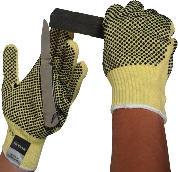 Beeswift KGMWD Kevlar Mediumweight Dotted Glove (Pack of 10)-0
