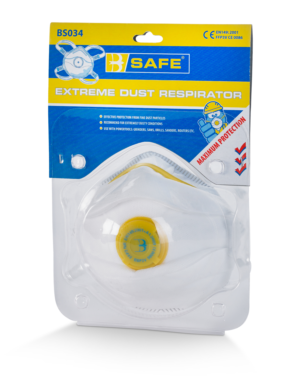 Beeswift BS034 Pre Pack P3 Valved Disposable Masks-0