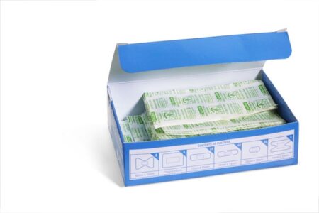 Beeswift Click CFABDP100 Assorted 100 Blue Plasters (Metal Detectable)-0