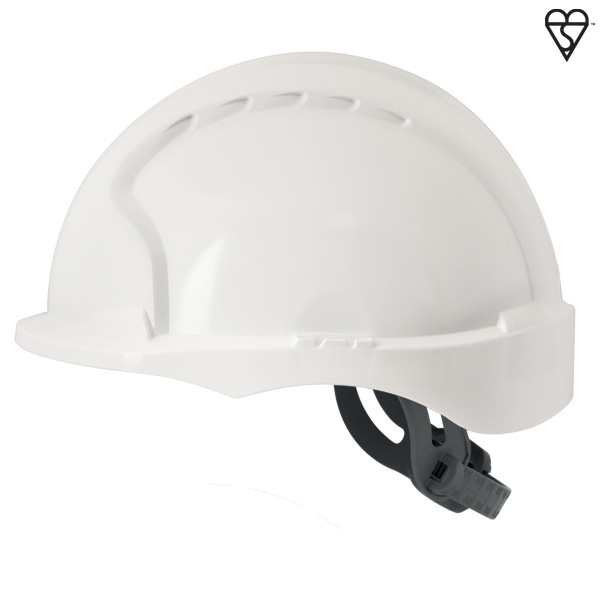 JSP AJG160-000 EVO3 Non Vented, Short Peak, One Touch Slip Ratchet Safety Helmet (Pack of 10)-0