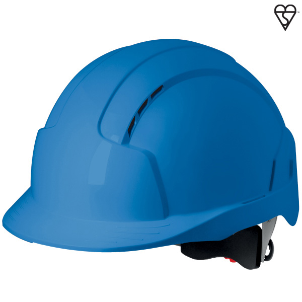 JSP AJB170-000 EVOLite Vented Standard Peak Wheel Ratchet Safety Helmet (Pack of 10)-0