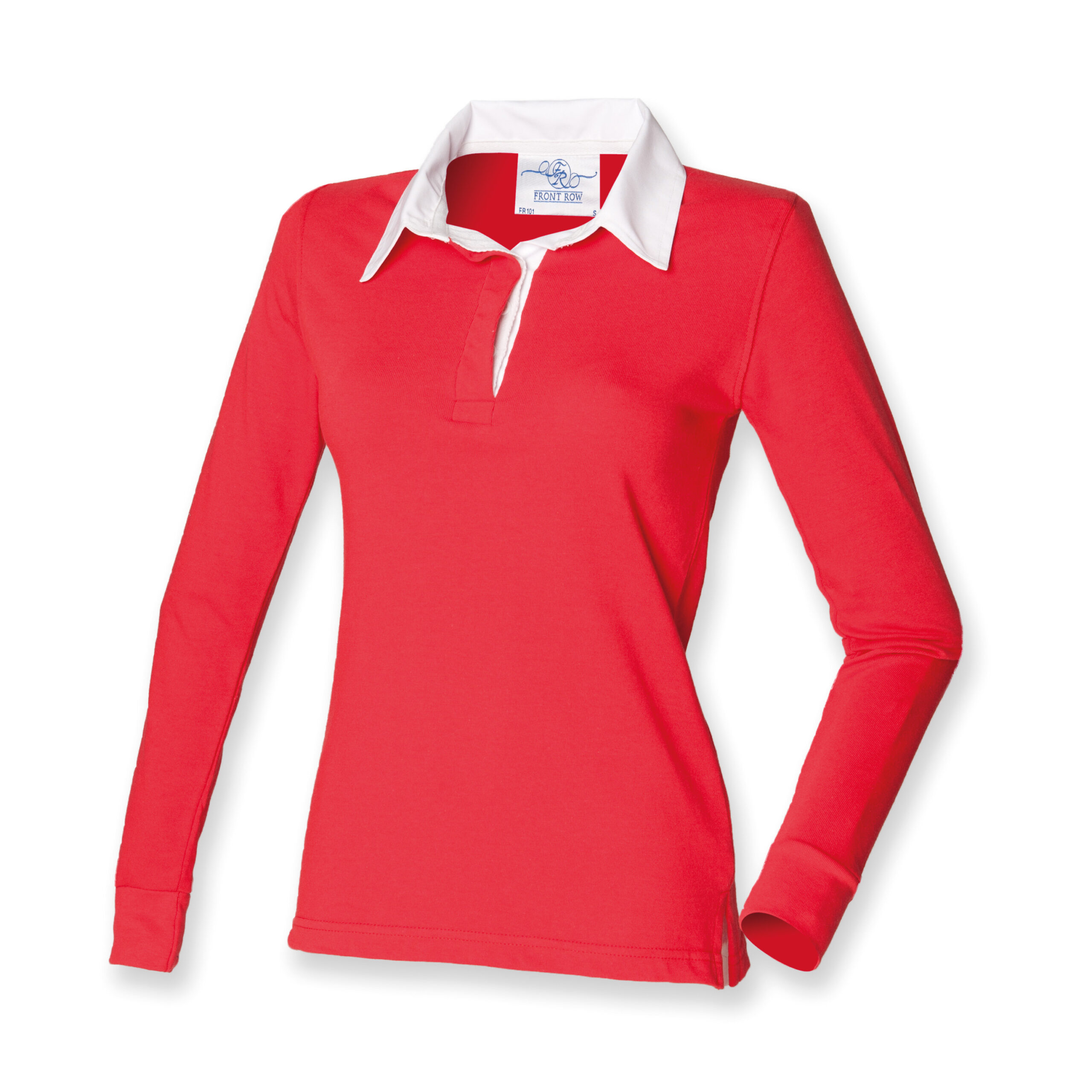 Front Row & Co FR101 Women's Long Sleeve Plain Rugby Shirt -0