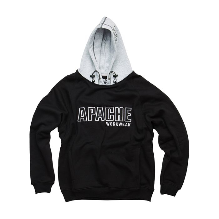 Sterling Apache APHOODSWEAT Hooded Sweatshirt Black/Grey-0