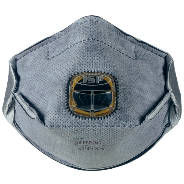 JSP BEY150-201 Horizontal Fold Flat Odour Mask FFP2 - 326 Typhoon Disposable Masks (Pack of 100)-0