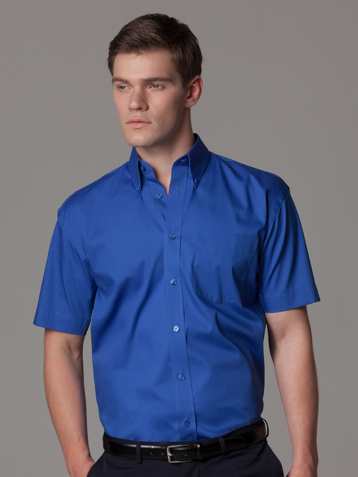 Kustom Kit KK109 Oxford Men's Short Sleeve Shirt-0
