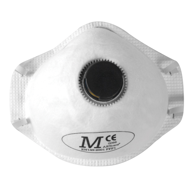 JSP BEH110-001-A00 Martcare® Moulded Mask Valved FFP1 Disposable Masks (Pack of 100)-0