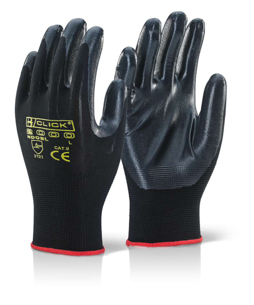 Beeswift NDGBL Nite Star Dipped Black Glove (Pack of 100)-0