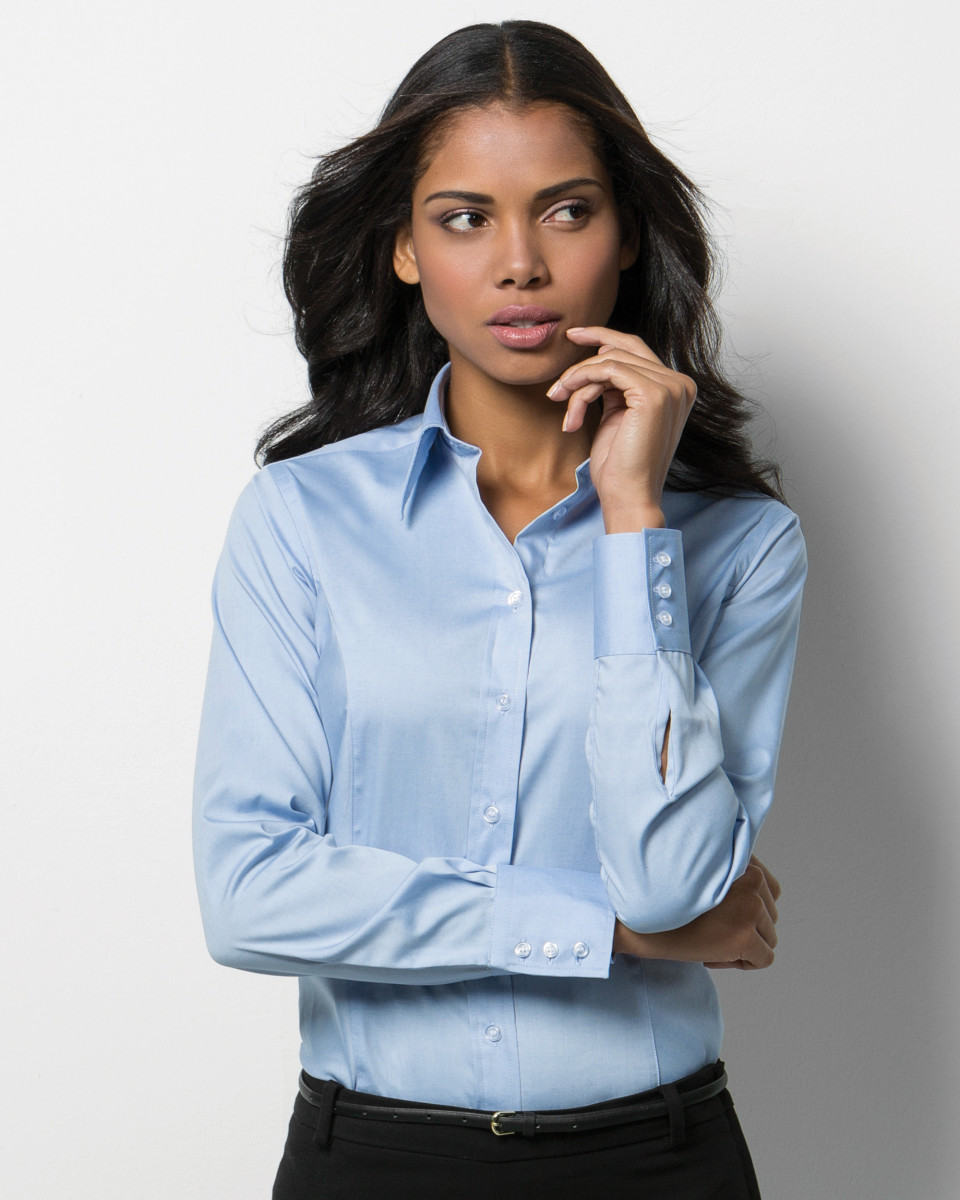 Kustom Kit KK702 Oxford Ladies' Corporate Long Sleeve Shirt-0
