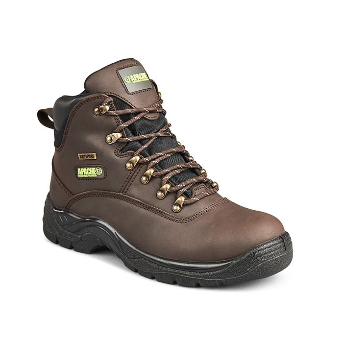 Sterling Apache SS813SM Waterproof Brown S3 WR SRC Safety Hiker-0