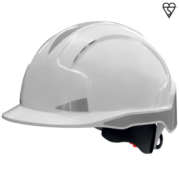 JSP AJB170-400 EVOLite® CR2™ , Vented, Standard Peak, Revolution™ Wheel Ratchet Safety Helmet (Pack of 10)-0