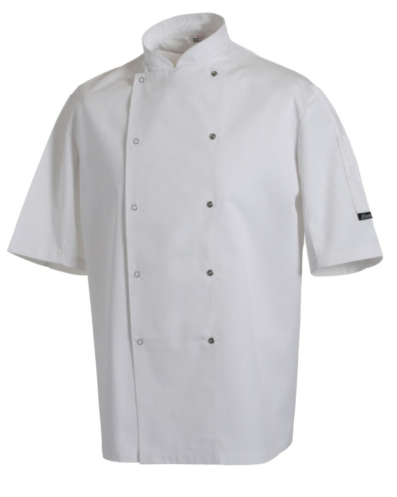 Denny's DD08SAFD Dennys Short Sleeve Chef's Jacket-11007