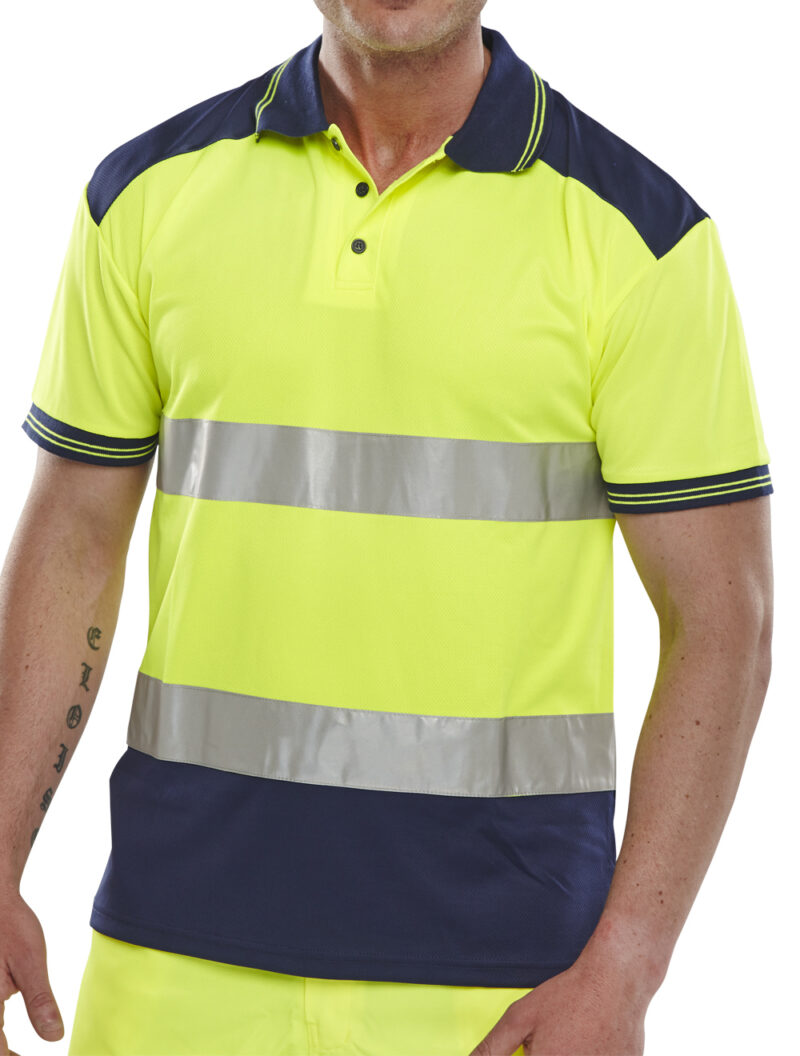 Beeswift CPKSTTEN Two Tone Polo Shirt-5100