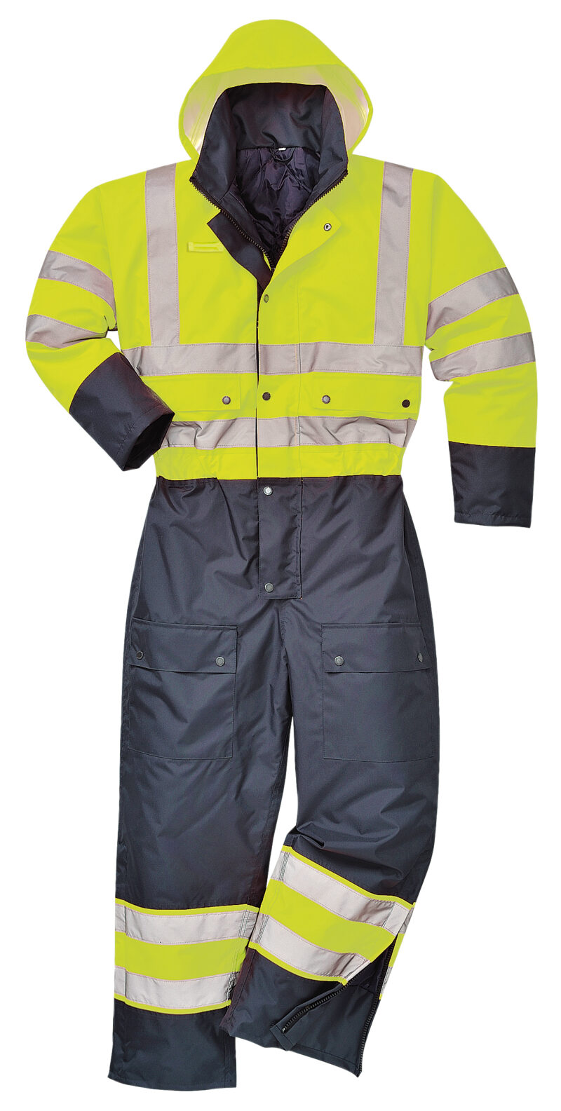 Portwest S485 High Visibility Waterproof Quilted Coverall-5900