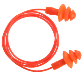Portwest EP04 Reusable TPE Corded Ear Plugs (Box of 50)-0