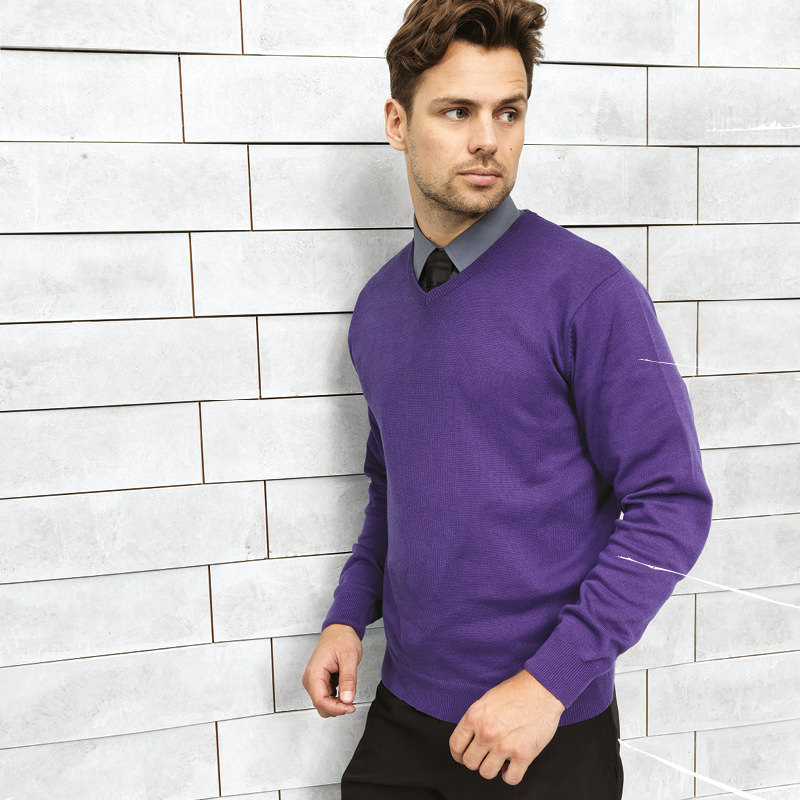 Premier PR694 V-Neck Knitted Sweater-0