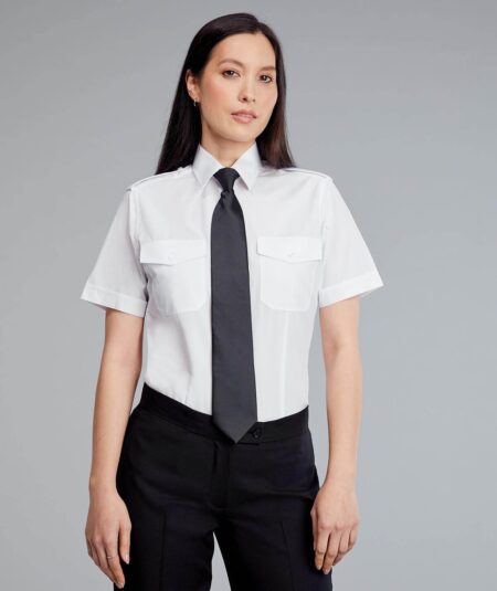 Disley LPH138 Williams Classic Pilot Ladies Short Sleeve Shirt -0