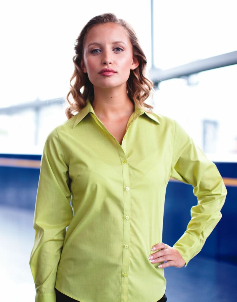 Premier PR300 Women's Poplin Long Sleeve Blouse-6717
