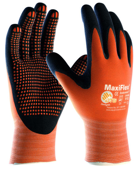 ATG MaxiFlex 42-848 Endurance AD-APT® Palm Coated Knitwrist Safety Glove (Pack of 12)-0