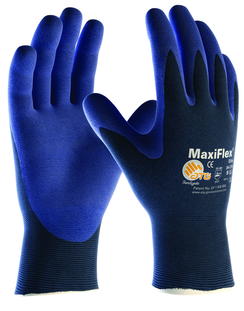 ATG MaxiFlex 34-274 Palm Coated Knitwrist Glove (Pack of 12)-0