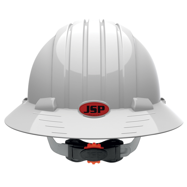 JSP AJP170-000-100 EVO 6100 Full Brim Industrial Safety Helmet (Pack of 10)-0