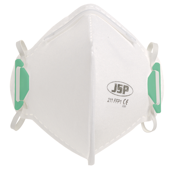 JSP BEA110-101-B00 Fold Flat FFP1 - 211 Disposable Vertical Mask (Case of 200)-0