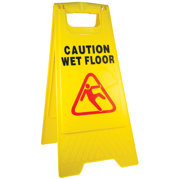 JSP HBD110-500-200 A-Frame Sign 'Caution Wet Floor' (Pack of 10)-0