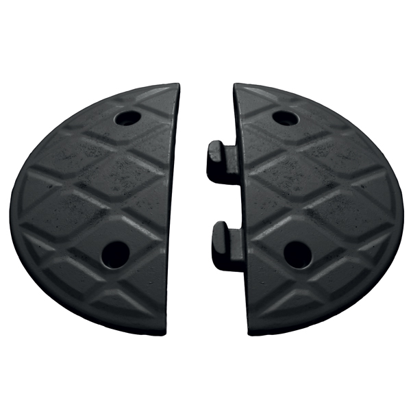 JSP HAM000-821-100 Jumbo™ 5cm End Caps Black (Pair)-0