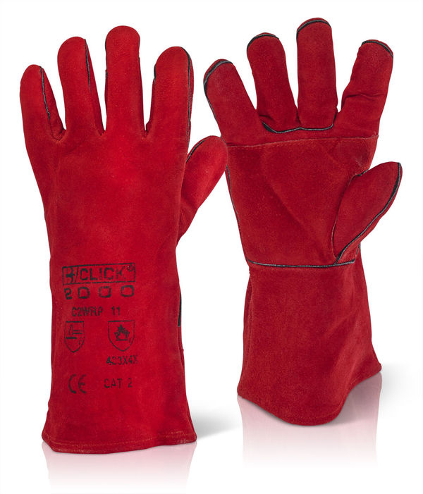 Beeswift C2WRP Red Welders Patch Palm Glove-0