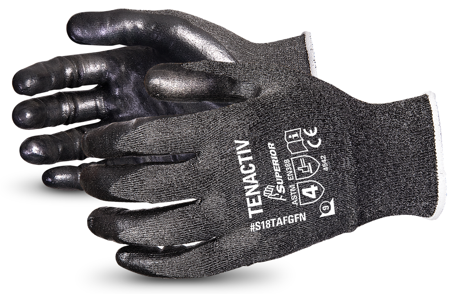Superiorglove SUS18TAFGFN TenActiv Composite Filament Fibre Level-5 Cut-Resistant Knit Glove-0