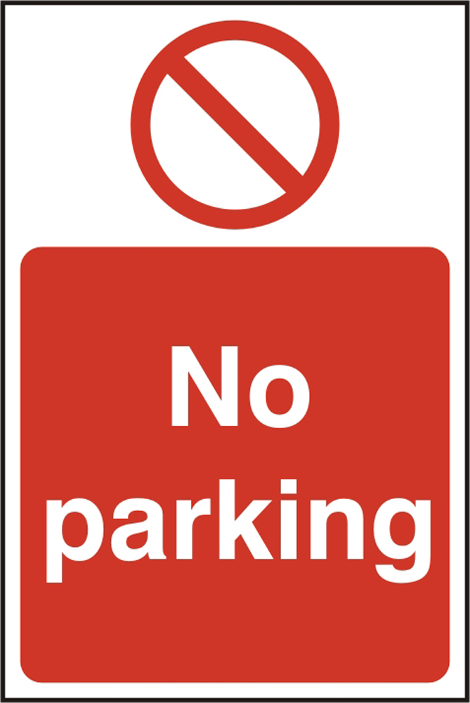 Beeswift BSS11627 Rigid PVC 'No Parking' Safety Sign (Pack of 5)-0