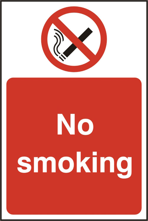 Beeswift BSS11810 Self Adhesive Vinyl 'No Smoking' Safety Sign (Pack of 5)-0