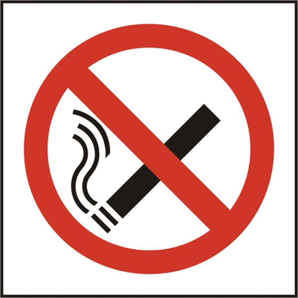 Beeswift BSS11840 Self Adhesive Vinyl 'No Smoking' Symbol Safety Sign (Pack of 5)-0
