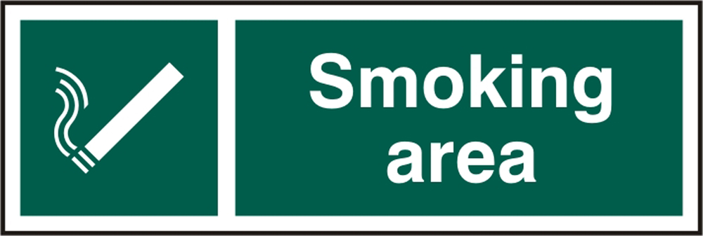 Beeswift BSS11904 Rigid PVC Smoking Area Sign (Pack of 5)-0
