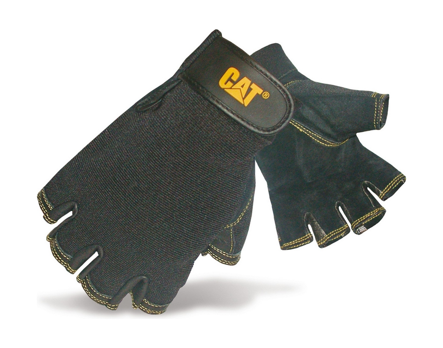 Caterpillar 12202 Fingerless Pig Skin Gloves-0