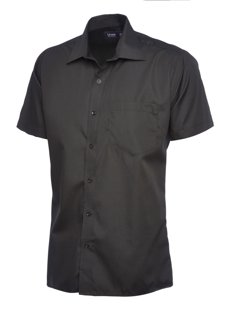 Uneek UC710 Mens Poplin Short Sleeve Shirt-13486