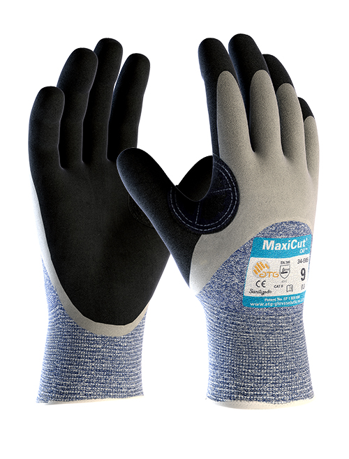 ATG MaxiCut Oil 34-505--B 3/4 Coated Knitwrist Cut 5 Glove (Pack of 12)-0