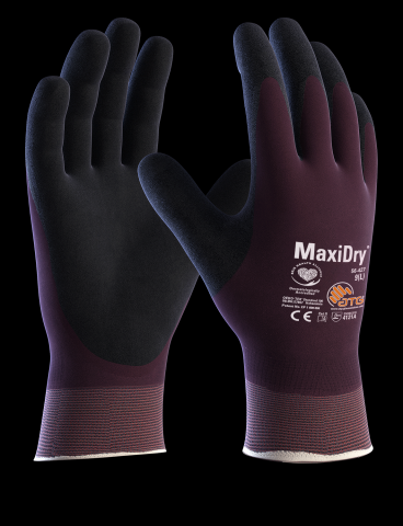 ATG MaxiDry 56-427--B Fully Coated Fully Coated Knit Wrist Glove (Pack of 12)-0