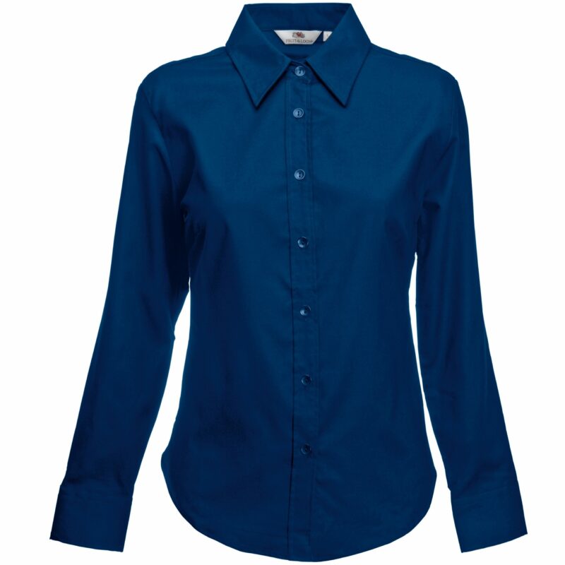 Fruit of the Loom SS001 Women's Oxford Long Sleeve Shirt-15053