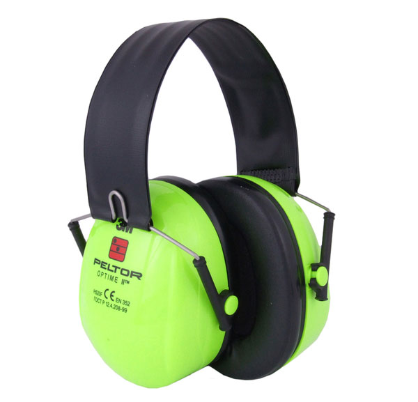 3M Peltor H520F-460-GB OPtime II High Visibility Folding Headband Ear Muffs-0