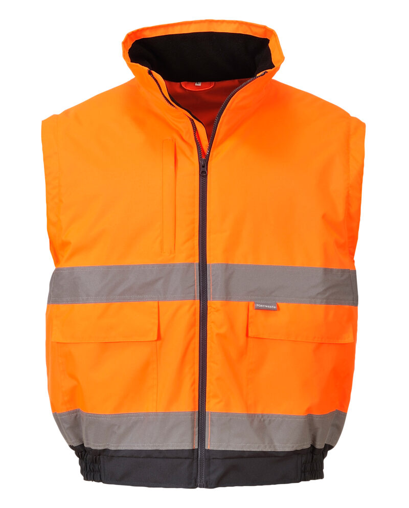 Portwest C468 High Visibility 2 in 1 Bomber Jacket-17201