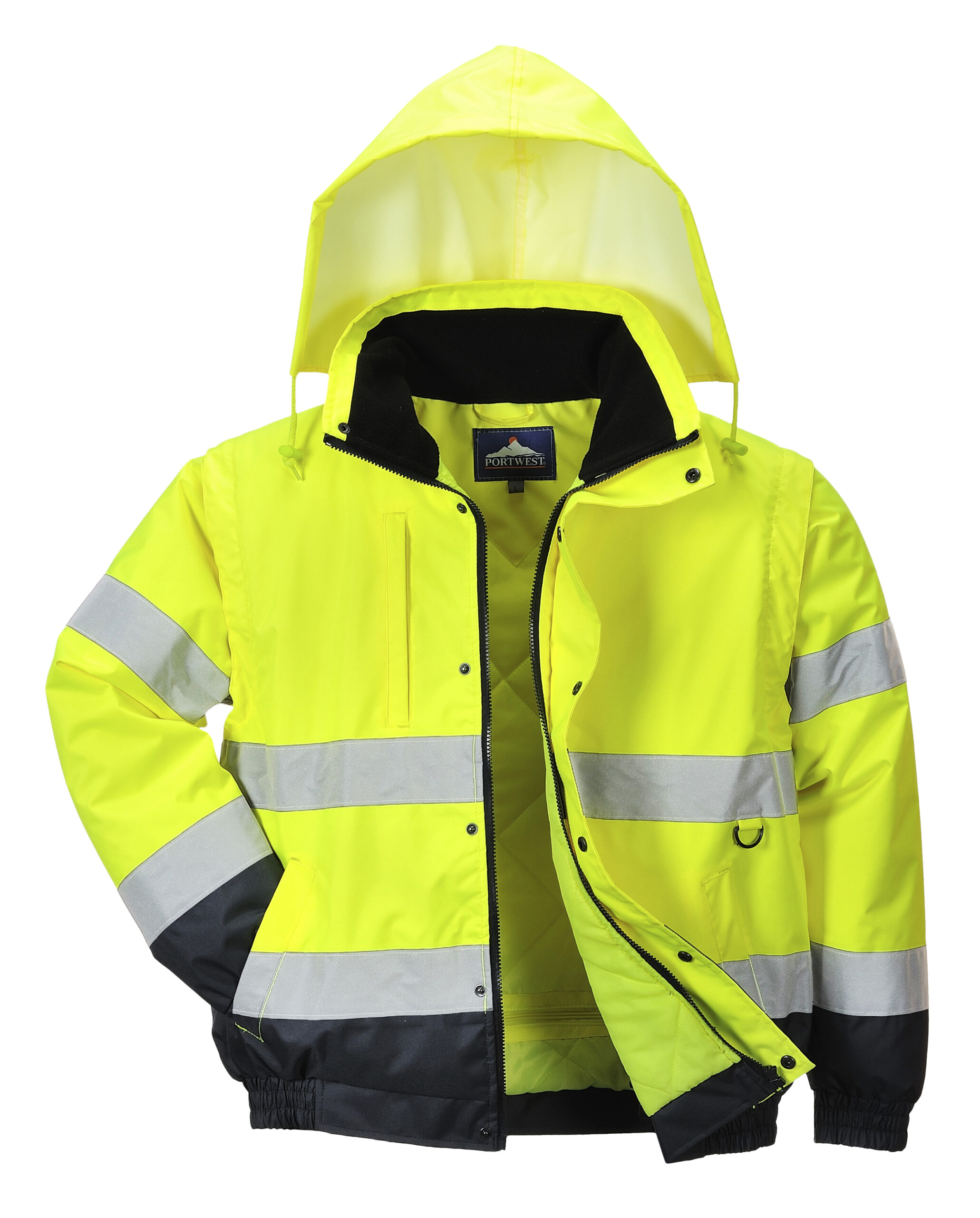 Portwest C468 High Visibility 2 in 1 Bomber Jacket-0