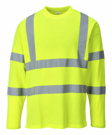 Portwest S278 High Visibility Long Sleeved T-Shirt-0
