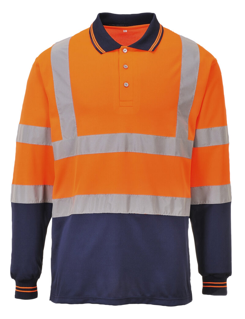 Portwest S279 Two-Tone Long Sleeved Polo-17252