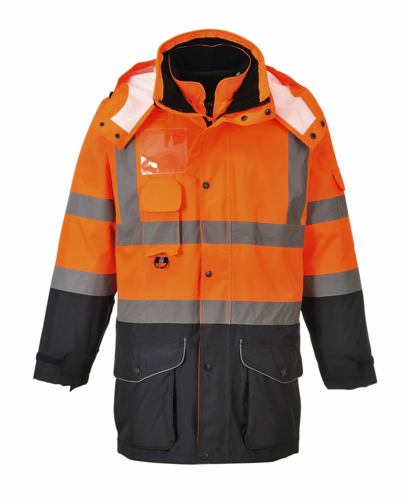 Portwest S426 High Visibility 7-in-1 Contrast Traffic Jacket-16980