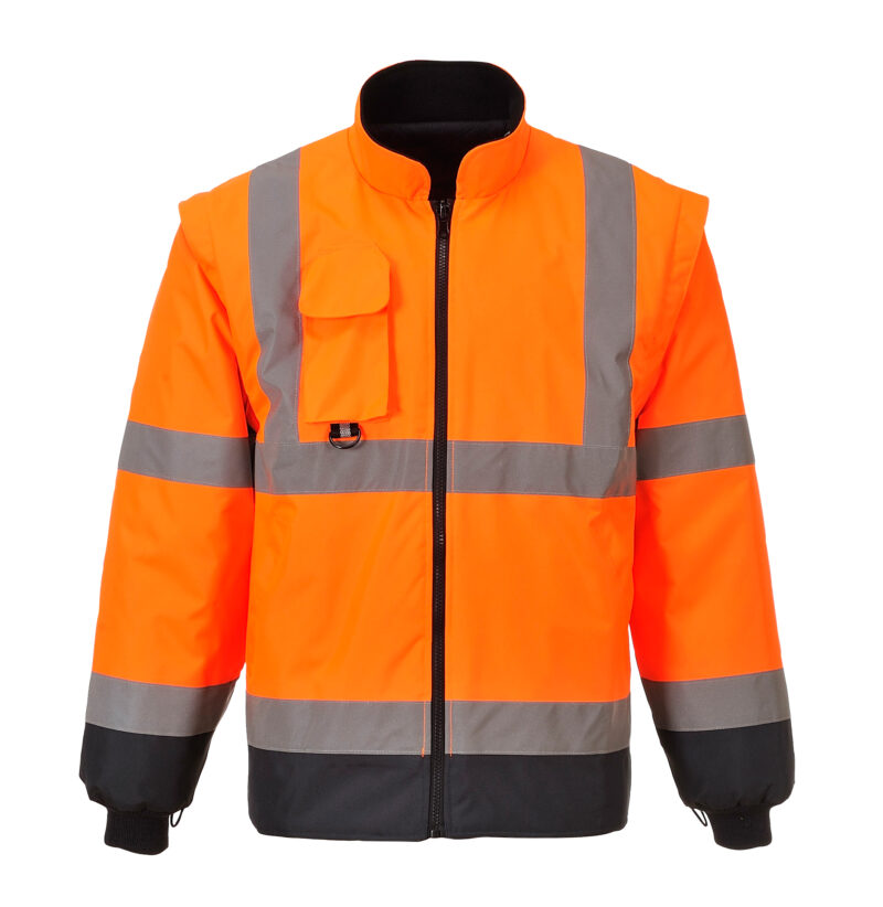 Portwest S426 High Visibility 7-in-1 Contrast Traffic Jacket-16975