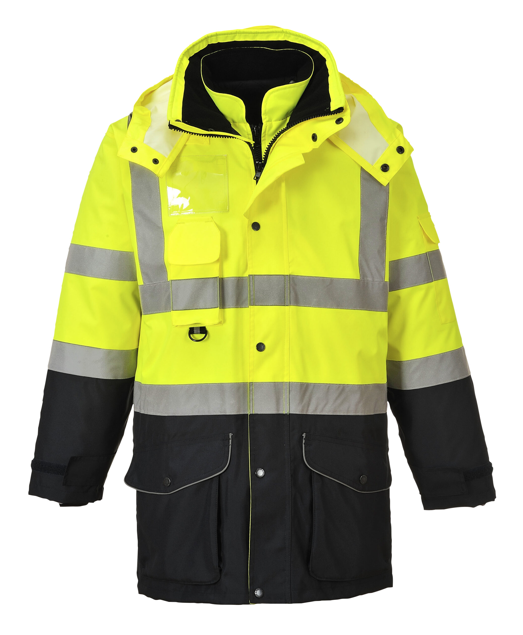 Portwest S426 High Visibility 7-in-1 Contrast Traffic Jacket-0